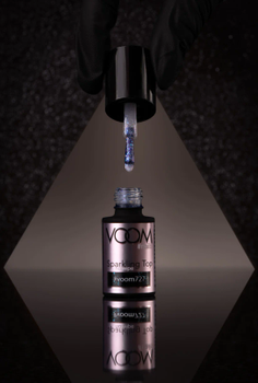 Brokatowy Top Coat #voom727 RAINBOW 5 ml