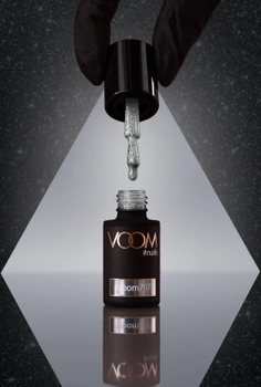 Brokatowy lakier hybrydowy #voom707 SATURATED SPARKLE 5 ml
