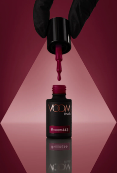 Kolorowy lakier hybrydowy #voom443 CLARET PINK 5 ml