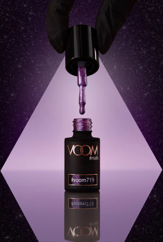 Brokatowy lakier hybrydowy #voom719 LIQUID MONARCHY 5 ml