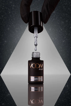 Brokatowy lakier hybrydowy #voom708 CINDERELLA’S SLIPPER 5 ml