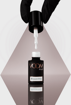 Kolorowy lakier hybrydowy #voom990 GO WHITE! 5 ml