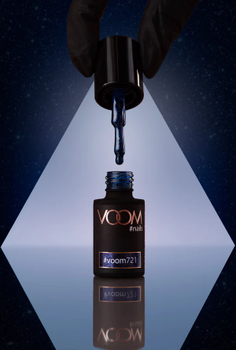 Brokatowy lakier hybrydowy #voom721 POLAR NIGHT 5 ml