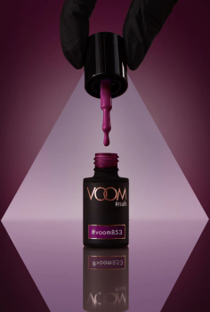 Kolorowy lakier hybrydowy #voom853 PLUM DELICATE 5 ml