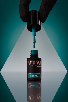 Kolorowy lakier hybrydowy #voom637 PEACOCK TEAL 5 ml