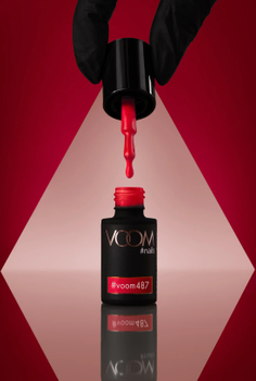 Kolorowy lakier hybrydowy #voom487 BLAZING RED 5 ml