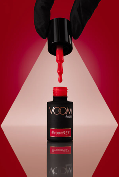 Neonowy lakier hybrydowy #voom957 THE DEVIL WEARS... RED! 5 ml