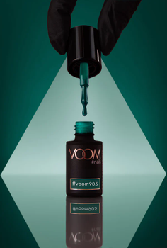 Przezroczysty lakier hybrydowy #voom905 GREEN WALTZ 5 ml