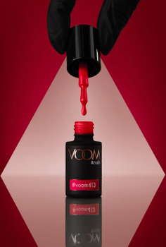 Kolorowy lakier hybrydowy #voom413 REDLICIOUS 5 ml