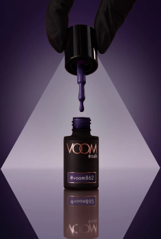 Kolorowy lakier hybrydowy #voom862 PLUM DELICIOUS 5 ml