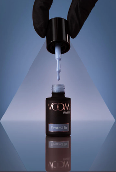 Kolorowy lakier hybrydowy #voom516 POW(D)ER BLUE 5 ml